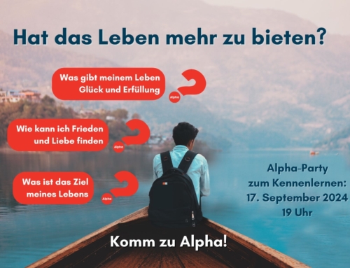 Herzliche Einladung zum Alpha-Kurs ab 17.09.24